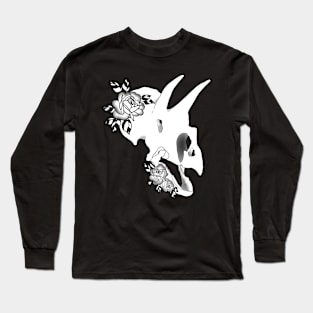 Triceratops Tattoo Style Long Sleeve T-Shirt